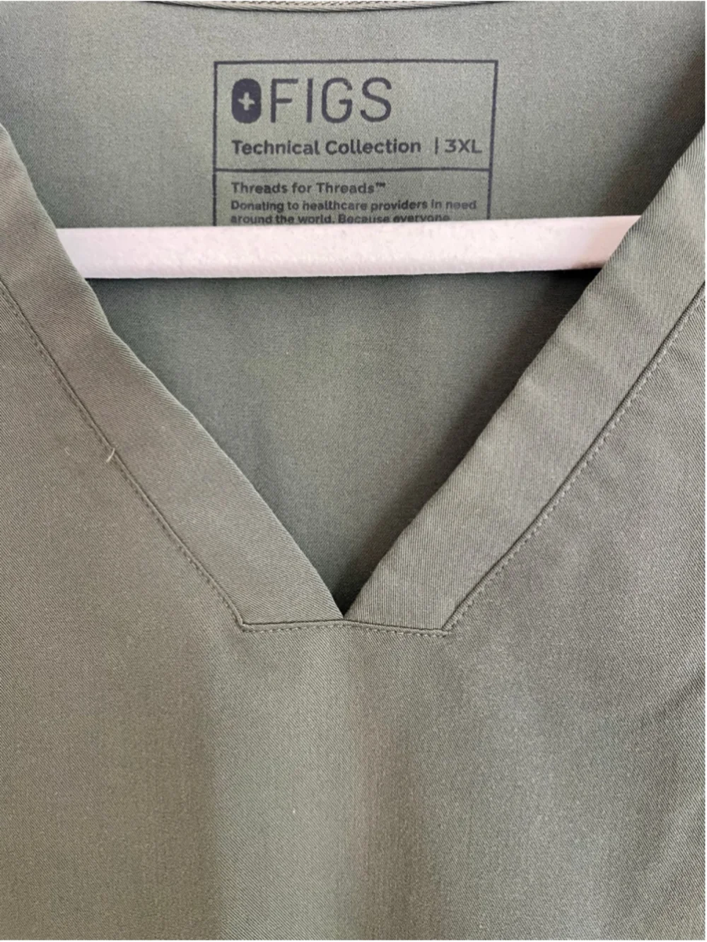 FIGS Zamora Scrub Set Women’s 3XL Moss Green Technical Collection